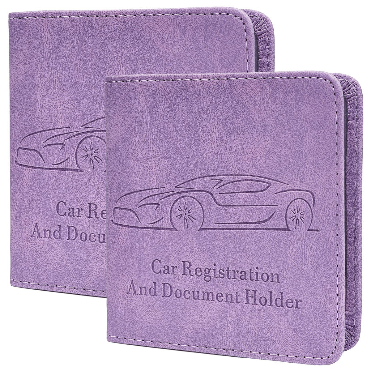 Car Registration and Insurance Holder, Vehicle Glove Box Car Organizer with Magnetic Closure for Documents, Cards, License Car Organization, 1-Pack Black