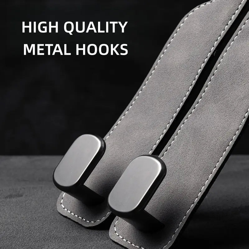 sohochic Car Seat Headrest Hooks Suede Car Storage Organizer, 2-Pack for Car Interior Accessories, Secure Hold, Space-Saving Design, Keeps Purses, Bags & Backpacks Safe