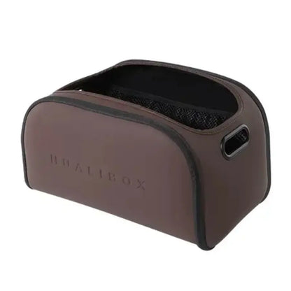Textured Leather Car Multifunctional Storage Box, Large Capacity Car Storage Organizer for Front Seat and Trunk, Car Interior Organizers, Compatible with Various Car Models, Car Backseat Organizer