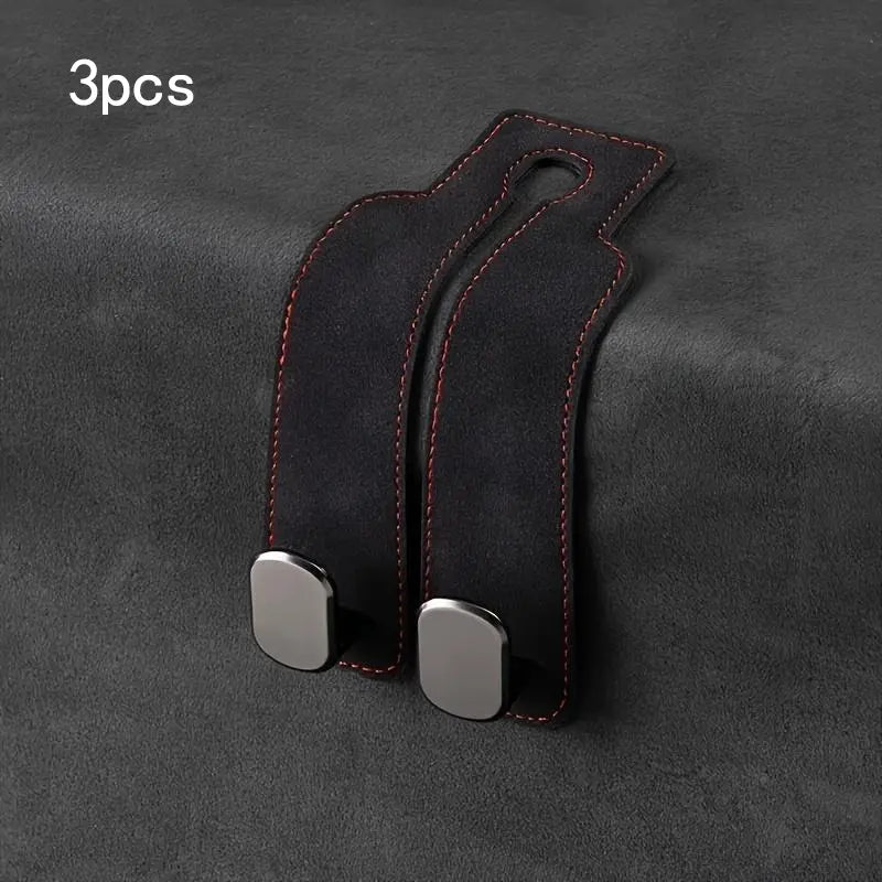 Car Seat Back Storage Hook, 1 Count PU Leather Car Seat Back Hidden Hook, Multipurpose Durable Hooks, Car Interior Accessories, Holder, Car Organizer, Automotive