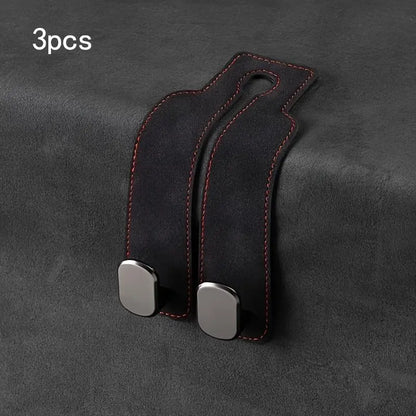 Car Seat Back Storage Hook, 1 Count PU Leather Car Seat Back Hidden Hook, Multipurpose Durable Hooks, Car Interior Accessories, Holder, Car Organizer, Automotive