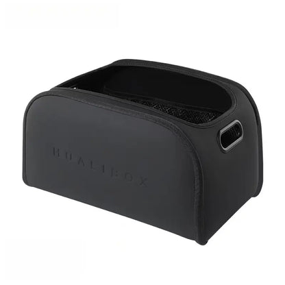 Textured Leather Car Multifunctional Storage Box, Large Capacity Car Storage Organizer for Front Seat and Trunk, Car Interior Organizers, Compatible with Various Car Models, Car Backseat Organizer