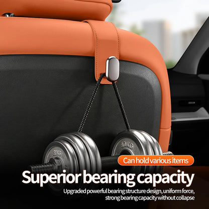 Car Seat Headrest Multi-Hooks, Rear-Seat Hanging Storage Rack for Bags & Small Items, Car Interior Organizers, Automotive Stowing & Tidying Accessories