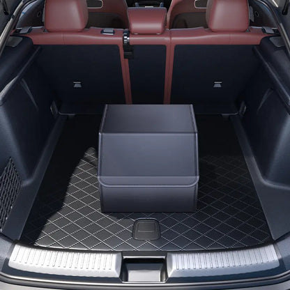 Large Capacity Foldable Car Trunk Organizer Box with Lid, Multi-Layer Design, Anti-Slip Bottom, Suitable for Suv and Sedan, Universal Car Accessories, Vehicle Accessories, Oolvs